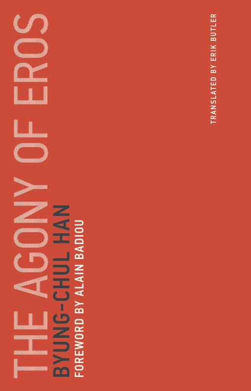 The Agony of Eros cover