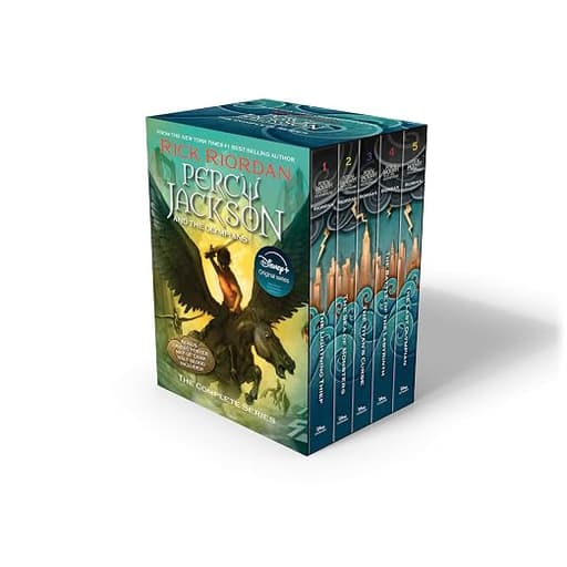Percy Jackson and the Olympians 5 Book Paperback Boxed Set (w/poster) cover