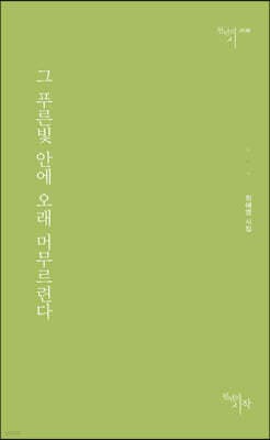 그 푸른빛 안에 오래 머무르련다 cover