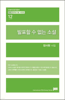 발표할 수 없는 소설 표지