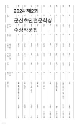 제2회 군산초단편문학상 수상작품집 표지