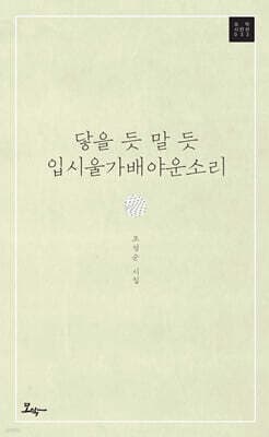 닿을 듯 말 듯 입시울가배야운 소리 표지