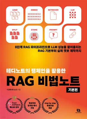 테디노트의 랭체인을 활용한 RAG 비법노트 : 기본편 표지