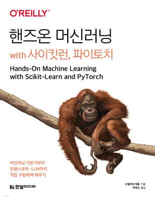 핸즈온 머신러닝 with 사이킷런, 파이토치 표지