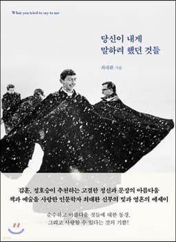 당신이 내게 말하려 했던 것들 표지