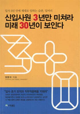 신입사원 3년만 미쳐라 미래 30년이 보인다 표지