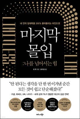 마지막 몰입 : 나를 넘어서는 힘 표지